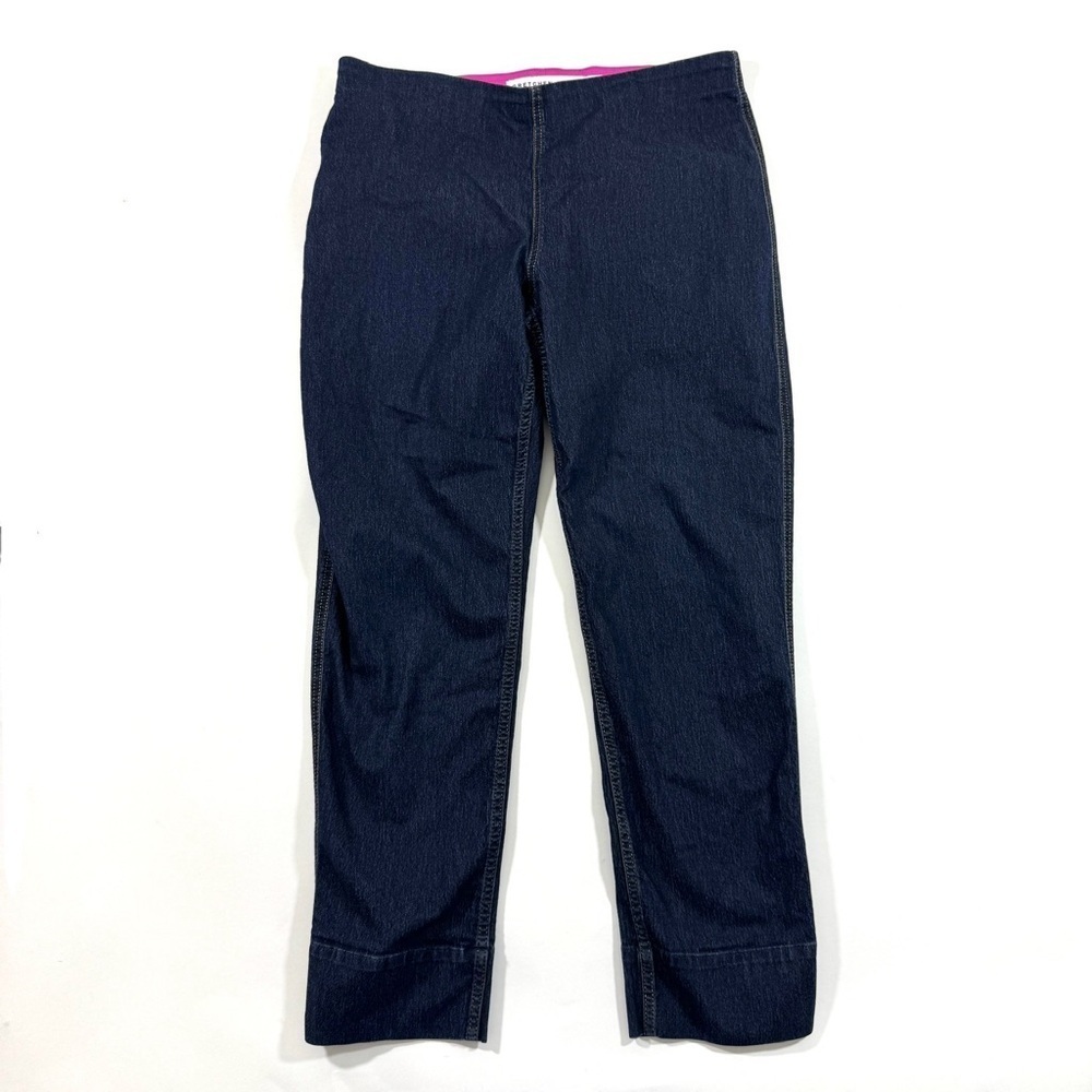 Gretchen Scott Gripeless Pull On Jeans Dark Wash